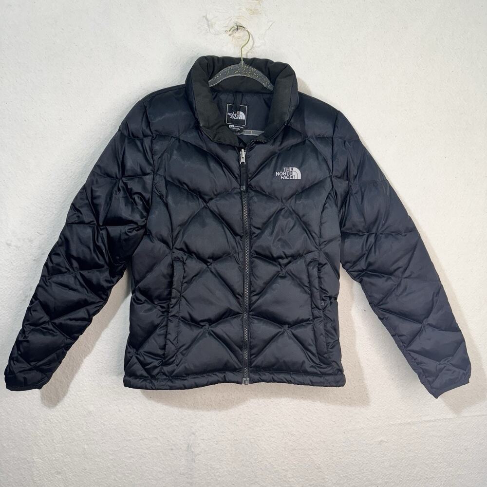 North Face 550 Goose Down Puffer Jacket Women’s Medium Black Diamond-Quilt Coat